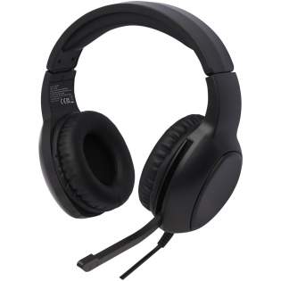 The Gleam gaming headphones delivers high-quality stereo sound with a premium built-in microphone. It includes 2 meters wired cable with a 3.5mm Aux tip and USB-A connector. The 3.5mm Aux input provides audio and microphone when connected to a computer or mobile device. An Aux to Type-C adapter is included for devices with Type-C inputs. With the included adapters and built-in cable, the gaming headphones are compatible with all major PCs, laptops, mobile phones, tablets, PlayStation and Nintendo Switch. Easy to setup without driver requirements. The built-in volume control on the earcups makes it easy to adjust the volume, and the extra padding in the earcups and adjustable headband makes them comfortable to wear. This item can be laser engraved on the earcups to reveal the light-up function. Delivered in a gift box that is made of sustainable material.
