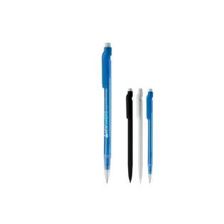 A mechanical propelling pencil (0,7mm) with push mechanism and eraser. Available in multiple colours. Easy to refill.
