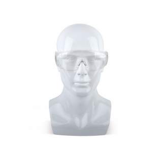 Lichtgewicht veiligheidsbril die gemiddelde impact oogbescherming biedt. Is geschikt voor overbrilbescherming en biedt volledige en brede wenkbrauwbedekking voor bescherming boven het hoofd. Kan worden gedragen over een bril op sterkte. EN166 gecertificeerd.