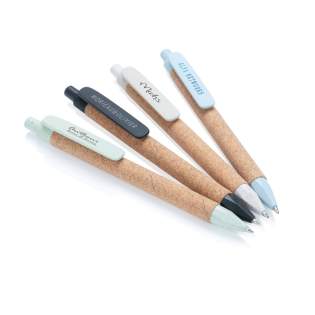 Deze balpen is gemaakt van tarwestro met kurk. Inclusief ca. 1200 m schrijflengte Duitse Dokumental® blauwe inktvulling met TC-ball voor ultraglad schrijven. Deze balpen is gemaakt van tarwestro met kurk. Inclusief ca. 1200 m schrijflengte Duitse Dokumental® blauwe inktvulling met TC-ball voor ultraglad schrijven.