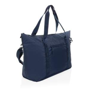 "The Sonny Aware™ RPET XL Cooler Tote is designed for those who need ample space and efficient cooling on the go. Made from 100% RPET material with a durable PEVA lining, this cooler tote is both functional and stylish. It features two sturdy webbing handles and an adjustable 140cm shoulder strap for comfortable carrying. The front webbing loops allow you to attach small items, while the front zipper pocket and back mesh drink holder provide easy access to your essentials. The spacious main compartment is lined with silver-grey PEVA, perfect for keeping your food and drinks cool and fresh. The bag is completed with color-coordinated pockets, zippers, and pullers for a sleek look. Made with recycled polyester embedded with the AWARE™ tracer. 2% of proceeds of each product sold with AWARE™ will be donated to Water.org. PVC free"<br /><br />PVC free: true "The Sonny Aware™ RPET XL Cooler Tote is designed for those who need ample space and efficient cooling on the go. Made from 100% RPET material with a durable PEVA lining, this cooler tote is both functional and stylish. It features two sturdy webbing handles and an adjustable 140cm shoulder strap for comfortable carrying. The front webbing loops allow you to attach small items, while the front zipper pocket and back mesh drink holder provide easy access to your essentials. The spacious main compartment is lined with silver-grey PEVA, perfect for keeping your food and drinks cool and fresh. The bag is completed with color-coordinated pockets, zippers, and pullers for a sleek look. Made with recycled polyester embedded with the AWARE™ tracer. 2% of proceeds of each product sold with AWARE™ will be donated to Water.org. PVC free"<br /><br />PVC free: true