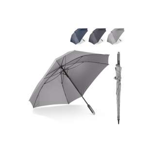 Optez pour le style avec ce grand et luxueux parapluie. Son design carré frappant crée une plus grande surface et est assez grand pour deux personnes. Le cadre est en fibre de verre et résistant au vent.