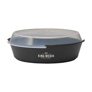 Handliche Kunststoffschale der Marke Circulware. 100% recycelbar. Für Poke Bowls, Salate, Currys und andere Köstlichkeiten geeignet. Mit dem mitgelieferten Deckel verschließbar (nicht luftdicht und nicht auslaufsicher). Stapelbar und daher platzsparend. Eine kluge Wahl, wenn es darum geht, Einwegbehälter für Speisen zum Mitnehmen zu ersetzen. Nicht für den Gefrierschrank geeignet. Mikrowellen- und spülmaschinengeeignet. Um den Aufdruck zu erhalten, wird Waschen von Hand empfohlen. Fassungsvermögen 800 ml. Handliche Kunststoffschale der Marke Circulware. 100% recycelbar. Für Poke Bowls, Salate, Currys und andere Köstlichkeiten geeignet. Mit dem mitgelieferten Deckel verschließbar (nicht luftdicht und nicht auslaufsicher). Stapelbar und daher platzsparend. Eine kluge Wahl, wenn es darum geht, Einwegbehälter für Speisen zum Mitnehmen zu ersetzen. Nicht für den Gefrierschrank geeignet. Mikrowellen- und spülmaschinengeeignet. Um den Aufdruck zu erhalten, wird Waschen von Hand empfohlen. Fassungsvermögen 800 ml.