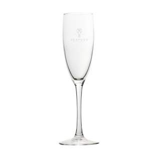 Champagne flute with a tall stem. A timeless design for serving champagne or sparkling wines. Ideal for use in the hospitality industry and on special occasions. Capacity 190 ml.