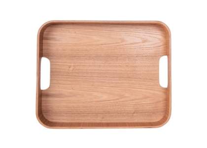 The Hanna tray is made of red oak from certified responsible forestry - a popular material that is durable and looks good in any home. The tray is rectangular with curved edges. The handles are integrated for practical and stable operation. A stylishly designed tray to use with pride every day.