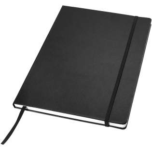 This excluisve design classic hard cover notebook (A4 size reference) with elastic closure and 80 sheets (80gsm) of lined paper is ideal for writing and sharing notes. Features an expandable pocket at the back to keep small notes. Incl. Journalbooks gift box sleeve.