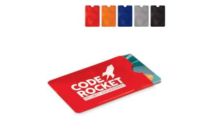 Softcase kaarthouder met RFID bescherming om skimmen te voorkomen. Kaarthouder is van dun materiaal en eenvoudig in een portemonnee te gebruiken. Ideaal voor een bankpas en inclusief inkeping om de pas eenvoudig uit de houder te verwijderen.