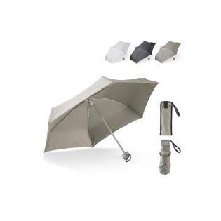 Un parapluie incroyablement léger et solide avec un cadre en aluminium. En raison de sa petite taille, il est facile de mettre dans un sac pour vous garder au sec pendant les averses toujours inattendues. Il est livré avec une pochette assortie.