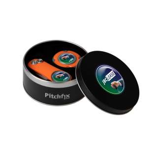 Additional price of metal gift packaging for Pitchfix Multimarker Chip and Pitchfix Original 2.0, Hybrid 2.0, Fusion 2.5 or XL 3.0. Large doming on the lid included