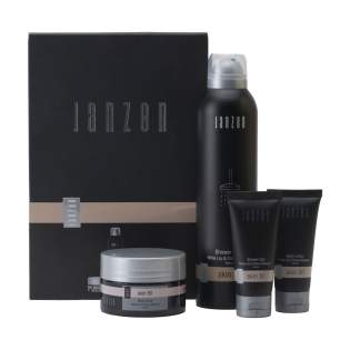 A gift set of 4 body products as the ultimate treat for your skin, in the fragrance Skin 90 from the Janzen brand. Contents: • Shower Foam - 200 ml • Body Scrub - 125 gr • Body Lotion - 40 ml • Shower Gel - 40 ml. Start your day feeling fresh and full of confidence with these great, revitalising products. Lively and uplifting, that's Skin 90. Cherry blossom is nothing less than revered in Japan. With its pale pink petals and pleasant scent, this tree is a genuine feast for the senses. In this fragrance, the subtle touch of cherry blossom alternates with the fresh notes of lily and the powerful element of tonka bean. The elegant products are packed in a luxurious gift box. A gift set of 4 body products as the ultimate treat for your skin, in the fragrance Skin 90 from the Janzen brand. Contents: • Shower Foam - 200 ml • Body Scrub - 125 gr • Body Lotion - 40 ml • Shower Gel - 40 ml. Start your day feeling fresh and full of confidence with these great, revitalising products. Lively and uplifting, that's Skin 90. Cherry blossom is nothing less than revered in Japan. With its pale pink petals and pleasant scent, this tree is a genuine feast for the senses. In this fragrance, the subtle touch of cherry blossom alternates with the fresh notes of lily and the powerful element of tonka bean. The elegant products are packed in a luxurious gift box.