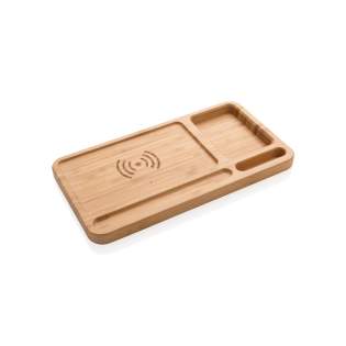 Het perfecte item voor op uw bureau of tafel! Met deze bamboe bureau-organizer kunt u uw bureau opgeruimd houden en uw telefoon opladen zonder kabels. Inclusief 150 cm micro USB-kabel om de lader op een stroombron aan te sluiten. 5W draadloos opladen. Draadloos opladen compatibel met alle QI-apparaten zoals Android nieuwste generatie, iPhone 8 en hoger Input: DC 5V/1.5A. Output: 5V/800mA.<br /><br />WirelessCharging: true Het perfecte item voor op uw bureau of tafel! Met deze bamboe bureau-organizer kunt u uw bureau opgeruimd houden en uw telefoon opladen zonder kabels. Inclusief 150 cm micro USB-kabel om de lader op een stroombron aan te sluiten. 5W draadloos opladen. Draadloos opladen compatibel met alle QI-apparaten zoals Android nieuwste generatie, iPhone 8 en hoger Input: DC 5V/1.5A. Output: 5V/800mA.<br /><br />WirelessCharging: true
