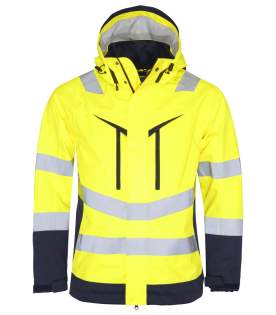 • wind-en waterdicht shell jas met getapete naden, in rip-stop materiaal<br />• tweeweg ritssluiting met flap en een drukknoopsluiting<br />• rechtse borstzak met ritssluiting en met binnenin lus voor badgehouder <br />• zijzakken met ritssluiting<br />• binnenzakken met ritssluiting, linkse met extra zak met velcro sluiting<br />• aanpasbare capuchon met aantrekkoord in 2 richtingen<br />• aanpasbare manchetten met velcro en aanpasbare taille met duimgrip<br />• drukkersritssluiting • wind-en waterdicht shell jas met getapete naden, in rip-stop materiaal<br />• tweeweg ritssluiting met flap en een drukknoopsluiting<br />• rechtse borstzak met ritssluiting en met binnenin lus voor badgehouder <br />• zijzakken met ritssluiting<br />• binnenzakken met ritssluiting, linkse met extra zak met velcro sluiting<br />• aanpasbare capuchon met aantrekkoord in 2 richtingen<br />• aanpasbare manchetten met velcro en aanpasbare taille met duimgrip<br />• drukkersritssluiting