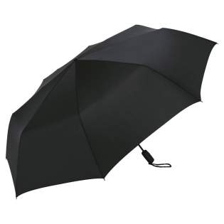 Flacher Oversize-Taschenschirm mit Auf-/Zu-Automatik im speziellen Flachdesign mit eckigem Schaft Flacher Oversize-Taschenschirm mit Auf-/Zu-Automatik im speziellen Flachdesign mit eckigem Schaft
