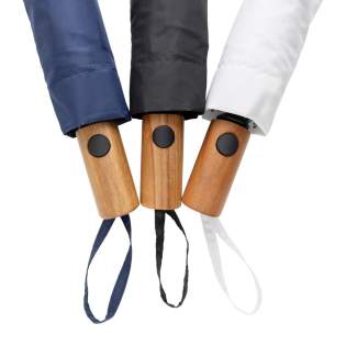 Mini parapluie compact à 3 sections et ouverture automatique, est de la taille idéale à garder pour votre sac à main ou dans sa voiture en cas d'imprévu. Armature en métal, de baleines en fibre de verre avec poignée en bois d'acacia certifié FSC®. La... Mini parapluie compact à 3 sections et ouverture automatique, est de la taille idéale à garder pour votre sac à main ou dans sa voiture en cas d'imprévu. Armature en métal, de baleines en fibre de verre avec poignée en bois d'acacia certifié FSC®. La...