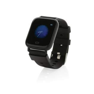 Modern lifestyle-horloge met 1,3-inch aanraakkleurenscherm om je activiteiten de hele dag te volgen. Gemaakt met RCS (Recycled Claim Standard) gecertificeerde gerecyclede TPU-armband en ABS-frame. Totaal gerecycled materiaal: 31% op basis van het totale gewicht van het item. RCS-certificering zorgt voor een volledig gecertificeerde toeleveringsketen van de gerecyclede materialen. Functies zijn onder meer: aantal stappen, calorieën, afstand, multisport-tracking-wekker, hartslagmeting, bloeddrukmonitoring, slaapmonitor, agenda-updates, bellen en gebeld worden, meldingen: sms, Facebook, Skype, WhatsApp, Twitter enz. Compatibel met Android 4.4 en IOS 8.0 en hoger. IPX 67 water- en stofdicht. BT 5.0. Standby-tijd van 15 dagen en werktijd tot 5 dagen. Inclusief clip-oplader om het horloge op te laden. Verpakt in FSC® mix kraft verpakking. Artikel en accessoires 100% PVC-vrij.<br /><br />HasBluetooth: True<br />PVC free: true Modern lifestyle-horloge met 1,3-inch aanraakkleurenscherm om je activiteiten de hele dag te volgen. Gemaakt met RCS (Recycled Claim Standard) gecertificeerde gerecyclede TPU-armband en ABS-frame. Totaal gerecycled materiaal: 31% op basis van het totale gewicht van het item. RCS-certificering zorgt voor een volledig gecertificeerde toeleveringsketen van de gerecyclede materialen. Functies zijn onder meer: aantal stappen, calorieën, afstand, multisport-tracking-wekker, hartslagmeting, bloeddrukmonitoring, slaapmonitor, agenda-updates, bellen en gebeld worden, meldingen: sms, Facebook, Skype, WhatsApp, Twitter enz. Compatibel met Android 4.4 en IOS 8.0 en hoger. IPX 67 water- en stofdicht. BT 5.0. Standby-tijd van 15 dagen en werktijd tot 5 dagen. Inclusief clip-oplader om het horloge op te laden. Verpakt in FSC® mix kraft verpakking. Artikel en accessoires 100% PVC-vrij.<br /><br />HasBluetooth: True<br />PVC free: true