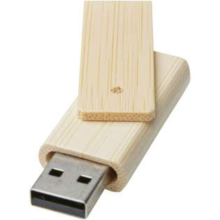 Rotate USB flashdrive van 16 GB van bamboe waarmee je gegevens kunt overbrengen naar een compatibele pc of MacBook. De behuizing is gemaakt van pure bamboe. USB-versie is 2.0 met een schrijfsnelheid van 3 MB/s en een leessnelheid van 10 MB/s.