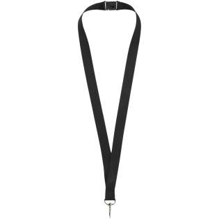 Lanyard for holding a name badge, ID card or keys. Breakaway closure eliminates chocking hazards. Second location setup charge waived if both sides decorated with same artwork. Run charges still apply.