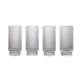 Discover the perfect balance between function and elegance with our highball glasses. The timeless design with classic, clean lines suits all types of occasions when you want to serve refreshing drinks. The glasses are dishwasher safe and feature a stackable design that maximizes storage space. Made from soda-lime glass. Holds 360 ml. Cold drinks only.