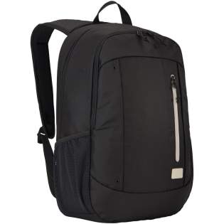 Strakke rugzak voor gebruikers die efficiënt elektronica en dagelijkse benodigdheden willen inpakken. Het hoofdcompartiment biedt ruimte voor een 15,6" laptop en er is ook een speciale pocket voor een tablet. Gemaakt van 100% gerecycled polyester en gerecycled dobby-materiaal. Voorzien van een voorvak voor gemakkelijke toegang tot kleine items en een interne kabelopbergruimte geschikt voor telefoonladers of kleine kabels om ze georganiseerd te houden. Ook uitgerust met handige mesh zijvakken voor waterflessen.