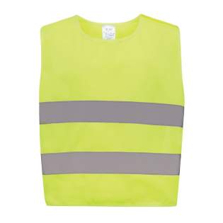 Gilet haute visibilité de signalisation taille XXS, conçu pour les enfants âgés de 3 à 6 ans, d'une taille comprise entre 90 et 140 cm. Ce gilet comporte un espace de marquage sur les faces avant et arrière. Il est équipé de fermetures auto-agrippantes sur les épaules et à la base pour plus de sécurité et un enfilage facile. Les bandes élastiques sur le côté opposé offrent une certaine souplesse, ce qui permet de le porter confortablement par-dessus des manteaux épais. Ce gilet a fait l'objet de tests rigoureux et est conforme à la norme EN 17353:2020 Type AB3. En outre, il adhère aux directives EPI spécifiées dans le règlement (UE) 2016/425 pour les équipements de protection individuelle de catégorie II. Fabriqué avec du PET recyclé certifié GRS. Contenu recyclé total : 55 % sur la base du poids total de l'article. La certification GRS garantit une chaîne d'approvisionnement entièrement certifiée pour les matériaux recyclés. Gilet haute visibilité de signalisation taille XXS, conçu pour les enfants âgés de 3 à 6 ans, d'une taille comprise entre 90 et 140 cm. Ce gilet comporte un espace de marquage sur les faces avant et arrière. Il est équipé de fermetures auto-agrippantes sur les épaules et à la base pour plus de sécurité et un enfilage facile. Les bandes élastiques sur le côté opposé offrent une certaine souplesse, ce qui permet de le porter confortablement par-dessus des manteaux épais. Ce gilet a fait l'objet de tests rigoureux et est conforme à la norme EN 17353:2020 Type AB3. En outre, il adhère aux directives EPI spécifiées dans le règlement (UE) 2016/425 pour les équipements de protection individuelle de catégorie II. Fabriqué avec du PET recyclé certifié GRS. Contenu recyclé total : 55 % sur la base du poids total de l'article. La certification GRS garantit une chaîne d'approvisionnement entièrement certifiée pour les matériaux recyclés.