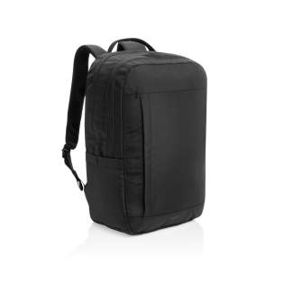Le sac à dos pour ordinateur portable 15,6 pouces en rPET Aware™ Edin allie fonctionnalité et durabilité pour vos besoins professionnels. Fabriqué avec une doublure en rPET assortie, ce sac à dos est doté d'un compartiment pour ordinateur portable qui convient aux ordinateurs portables de 15,6 et 16 pouces. Il comprend également une poche frontale zippée, un compartiment central zippé avec une poche zippée en filet, deux poches pour passeport et une poche ouverte pour les stylos. Doté d'une sangle pour faciliter les déplacements et d'une poignée en sangle sur le dessus, ce sac à dos a été conçu dans un souci de commodité. Tous les composants, de la sangle aux fermetures éclair et aux boucles, sont fabriqués à partir de matériaux recyclés, ce qui en fait un choix durable pour le professionnel moderne. Fabriqué en polyester recyclé avec le traceur AWARE™. 2 % des recettes de chaque produit vendu avec AWARE™ seront reversés à Water.org. Sans PVC.<br /><br />FitsLaptopTabletSizeInches: 15.6<br />PVC free: true Le sac à dos pour ordinateur portable 15,6 pouces en rPET Aware™ Edin allie fonctionnalité et durabilité pour vos besoins professionnels. Fabriqué avec une doublure en rPET assortie, ce sac à dos est doté d'un compartiment pour ordinateur portable qui convient aux ordinateurs portables de 15,6 et 16 pouces. Il comprend également une poche frontale zippée, un compartiment central zippé avec une poche zippée en filet, deux poches pour passeport et une poche ouverte pour les stylos. Doté d'une sangle pour faciliter les déplacements et d'une poignée en sangle sur le dessus, ce sac à dos a été conçu dans un souci de commodité. Tous les composants, de la sangle aux fermetures éclair et aux boucles, sont fabriqués à partir de matériaux recyclés, ce qui en fait un choix durable pour le professionnel moderne. Fabriqué en polyester recyclé avec le traceur AWARE™. 2 % des recettes de chaque produit vendu avec AWARE™ seront reversés à Water.org. Sans PVC.<br /><br />FitsLaptopTabletSizeInches: 15.6<br />PVC free: true