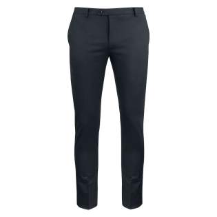 These stylish flat front trousers in water repellent high performance 4-way stretch fabric provide freedom to move in every moment. It is as comfortable as it gets. Even let sudden changes in the weather roll right of with an innovative finish that actively repels water from your trousers surface. The press in trouser is carefully finished with the innovative and patented Supercrease treatment. Which keeps the permanent press in the trouser. Soft inner waistband tailored from main fabric, allowing extra stretch for more comfortable movement. Knee lined, with soft viscose. Pair them with our classic blazer for a full suit, or solo with a crispy shirt for the smart, effortless office look.<br /><br />• High performance 4-way stretch fabric, breathable, lightweight 260 gram,<br />• environmental friendly water repppelent finish.<br />.• Regular fit.<br />• Straight leg.<br />• Flat front.<br />• Welt pocket at back, front pocket in side with amf stitching at waist.<br />• Hook and ykk zipper in front with amf stiching at cover.