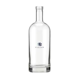 Stilvolle Glaswasserflasche mit stabilem Boden. Das zeitlose Design macht diese Flasche ideal als Tischflasche und besonders geeignet für den Einsatz in der Gastronomie. Die Flasche ist spülmaschinenfest. Um den Aufdruck zu erhalten, wird Waschen von Hand empfohlen. Fassungsvermögen 1L. Stilvolle Glaswasserflasche mit stabilem Boden. Das zeitlose Design macht diese Flasche ideal als Tischflasche und besonders geeignet für den Einsatz in der Gastronomie. Die Flasche ist spülmaschinenfest. Um den Aufdruck zu erhalten, wird Waschen von Hand empfohlen. Fassungsvermögen 1L.