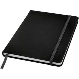 A5 notitieboek met bijpassende kleur elastieke sluiting en lint. Inclusief 96 vellen (60g/m2) blanco papier.