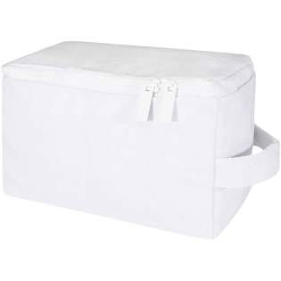 Toiletry organiser made of 500 g/m² recycled cotton and recycled polyester, featuring a spacious main compartment with a secure zipper closure and multiple interior slip pockets, making it ideal for storing toiletry essentials. Its versatile design is also well-suited for organising small items like socks or chargers, keeping luggage neatly arranged. The bag incorporates Cyclo® recycled fibres where they use pre-sorted waste that determines the colour of the yarn. These fibres do not only reduce the demand for virgin resources but also exhibit a commitment to a circular life, embodying the essence of reducing waste and promoting a closed-loop system. Each bag also comes with an Aware™ tracer. This innovative feature allows users to trace the origins and journey of their item through a QR code, enhancing transparency in the supply chain and fostering a stronger connection between the product and its production process. Toiletry organiser made of 500 g/m² recycled cotton and recycled polyester, featuring a spacious main compartment with a secure zipper closure and multiple interior slip pockets, making it ideal for storing toiletry essentials. Its versatile design is also well-suited for organising small items like socks or chargers, keeping luggage neatly arranged. The bag incorporates Cyclo® recycled fibres where they use pre-sorted waste that determines the colour of the yarn. These fibres do not only reduce the demand for virgin resources but also exhibit a commitment to a circular life, embodying the essence of reducing waste and promoting a closed-loop system. Each bag also comes with an Aware™ tracer. This innovative feature allows users to trace the origins and journey of their item through a QR code, enhancing transparency in the supply chain and fostering a stronger connection between the product and its production process.