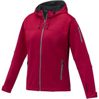The Match women's softshell jacket – a perfect combination of style and functionality for all outdoor activities. The outer fabric is made of 360 g/m² polyester blended with elastane. The three-layer bonded construction featuring jersey, TPU, and fleece ensures flexibility and warmth, perfect for varying weather conditions. With a waterproof rating of 3000 mm and a breathability rating of 3000 g/m², it offers reliable protection from light rain while ensuring breathability during activities. The dropped back hem adds extra coverage and protection. The elastic drawstring with an adjustable cord lock enables a customisable fit for added comfort. Embrace both style and functionality with the Match softshell jacket. This jacket is designed with a fitted shape for a feminine look.