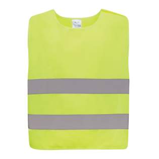 S-sized high-visibility vest designed for children aged 7 to 12, suitable for those with a height ranging from 90 to 155 cm. This vest offers a generous surface area for decoration, both on the front and back. It is equipped with hook and loop closures on the shoulders and at the base, providing additional safety and facilitating effortless vest donning. The opposing elastic bands ensure stretchability, enabling comfortable wear even over bulky coats. This vest has undergone testing and complies with EN 17353:2020 Type AB3. Moreover, it adheres to the PPE guidelines outlined in Regulation (EU) 2016/425 for Personal Protective Equipment Category II. Made with GRS certified recycled PET. Total recycled content: 58% based on total item weight. GRS certification ensures a completely certified supply chain of the recycled materials. S-sized high-visibility vest designed for children aged 7 to 12, suitable for those with a height ranging from 90 to 155 cm. This vest offers a generous surface area for decoration, both on the front and back. It is equipped with hook and loop closures on the shoulders and at the base, providing additional safety and facilitating effortless vest donning. The opposing elastic bands ensure stretchability, enabling comfortable wear even over bulky coats. This vest has undergone testing and complies with EN 17353:2020 Type AB3. Moreover, it adheres to the PPE guidelines outlined in Regulation (EU) 2016/425 for Personal Protective Equipment Category II. Made with GRS certified recycled PET. Total recycled content: 58% based on total item weight. GRS certification ensures a completely certified supply chain of the recycled materials.