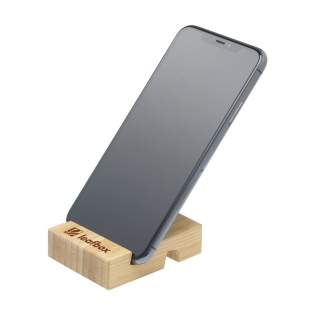 WoW! Robust phone holder, made from high quality and durable bamboo. Bamboo is a natural material and so is the ideal ecologically responsible choice. Colour of each product may differ slightly due to the natural finish.
