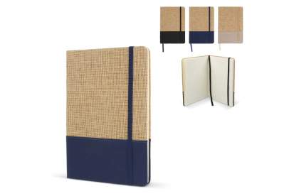 Celebrate sustainability with our Notebook: jute & R-PET cover & FSC pages, GRS certified. Stylish, eco-concious, and perfect for your notes. Make a green statement with every page turned.