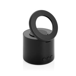 De Magpulse RCS Recycled Plastic 3W Speaker combineert helder geluid met praktische functionaliteit in een compact, stijlvol ontwerp. Uitgerust met een magnetische houder, kan hij ook dienen als een handige telefoonstandaard, waardoor hij perfect is voor handsfree bellen of het streamen van je favoriete content. De 3W speaker levert rijke audio met een geïntegreerde subwoofer, en BT 5.4 zorgt voor naadloze automatische koppeling met apparaten tot 10 meter afstand. Met een oplaadbare batterij van 400 mAh biedt de speaker tot 3 uur speeltijd op 50% volume en is hij in slechts 1,5 uur opgeladen via de meegeleverde USB-C-kabel. De behuizing is gemaakt van RCS-gecertificeerd gerecycled ABS-kunststof. RCS (Recycled Claim Standard) is een standaard om het gerecyclede materiaal van een product te verifiëren in de gehele toeleveringsketen. Totaal gerecycled materiaal: 35% op basis van het totale artikelgewicht. Deze speaker is PVC-vrij en verpakt in een FSC-gecertificeerde kraftdoos.<br /><br />NumberOfSpeakers: 1<br />SpeakerOutputW: 3.00<br />PVC free: true