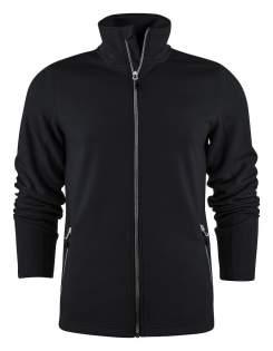 Sweatshirt met lange ritssluiting in ringgesponnen stretchmateriaal. Contrasterende ritssluitingen, decoratieve flatlock naden en zijzakken met ritssluiting. SpunDyed. Oeko-Tex 100 gecertificeerd.
