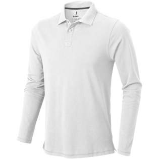 The Oakville long sleeve men's polo offers a classic and sophisticated look, and is made of 200 g/m² piqué knit of 100% cotton, making it perfect for year-round wear. This polo is designed with a pick-stitch details for a refined touch. The satin neck tape makes the polo durable, the side slits with satin adds to the mobility, and the heat transfer main label ensures tagless comfort.