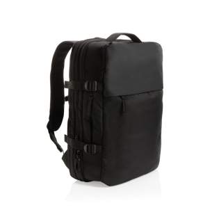 Le sac à dos week-end extensible Swiss Peak en rPET AWARE™ permet de transporter votre ordinateur portable de 15,6 pouces dans un compartiment conçu pour un contrôle rapide et facile à l'aéroport. Son compartiment principal extensible augmente la capacité de plus de 35% pour les voyages plus longs. Les sangles de compression latérales sécurisent et stabilisent le contenu pour faciliter le transport. Rangements pour les chargeurs, les câbles et autres éléments essentiels. Avec une sangle de transport. Avec traceur AWARE™ qui valide l'utilisation authentique de matériaux recyclés. Chaque sac a réutilisé 38,4 bouteilles PET de 0,5L. 2 % des recettes de chaque produit Impact vendu seront reversés à Water.org. Sans PVC.<br /><br />FitsLaptopTabletSizeInches: 15.6<br />PVC free: true Le sac à dos week-end extensible Swiss Peak en rPET AWARE™ permet de transporter votre ordinateur portable de 15,6 pouces dans un compartiment conçu pour un contrôle rapide et facile à l'aéroport. Son compartiment principal extensible augmente la capacité de plus de 35% pour les voyages plus longs. Les sangles de compression latérales sécurisent et stabilisent le contenu pour faciliter le transport. Rangements pour les chargeurs, les câbles et autres éléments essentiels. Avec une sangle de transport. Avec traceur AWARE™ qui valide l'utilisation authentique de matériaux recyclés. Chaque sac a réutilisé 38,4 bouteilles PET de 0,5L. 2 % des recettes de chaque produit Impact vendu seront reversés à Water.org. Sans PVC.<br /><br />FitsLaptopTabletSizeInches: 15.6<br />PVC free: true