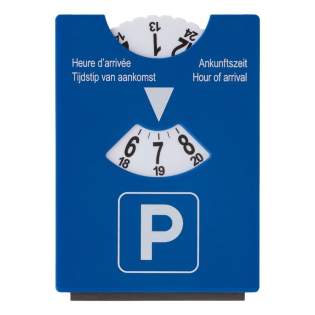 A Toppoint design parking disc and ice scraper. The parking disc complies with the european laws (except France). Large print area on the back of the ice scraper. A Toppoint design parking disc and ice scraper. The parking disc complies with the european laws (except France). Large print area on the back of the ice scraper.