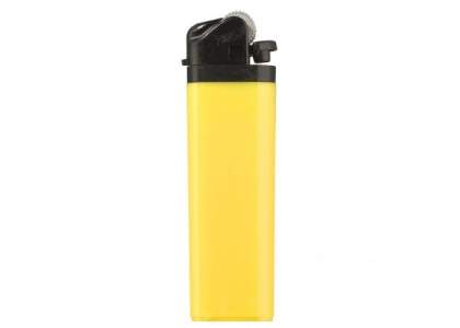Disposable frosted/hardcolour Tokai lighter with black cap. Child-resistant.
