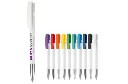 Toppoint design balpen, geproduceerd in Duitsland. Deze pen bevat een blauwschrijvende X20 vulling voor 2,5km schrijfplezier en heeft een hardcolour finish met metalen tip. 