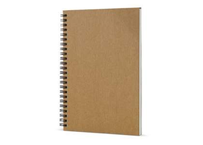 The sheets of this notebook were made from rocks. The result is a strong, smooth sheet of paper with a remarkably cool touch. The sheets are perforated on the side making it easy to tear them out.