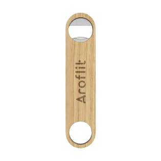 Bottle opener made from bamboo. Very suitable for sending as a mailbox gift. Bamboo is a natural material. As a result, the colour may vary per product. Bottle opener made from bamboo. Very suitable for sending as a mailbox gift. Bamboo is a natural material. As a result, the colour may vary per product.