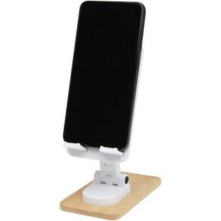 Der Alfirk Telefonhalter/-ständer für den Schreibtisch besteht aus recyceltem Kunststoff und Bambus und bietet eine stabile und stilvolle Halterung für das Telefon. Die verstellbaren Winkel und die einstellbare Höhe sorgen für einen hohen Sehkomfort und machen ihn perfekt für den Einsatz am Schreibtisch oder Arbeitsplatz.