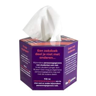 Hexagon Taschentuchbox gefüllt mit 100 Stück 3-lagigen Tissues. Hexagon Taschentuchbox gefüllt mit 100 Stück 3-lagigen Tissues.