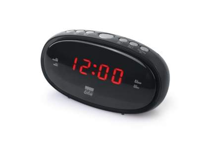 Compact and easy to use! This clock radio has a digital FM tuner with 10 storable stations. Thanks to the "Snooze" function, you determine how long it takes before the alarm goes off again. In addition, it offers you the possibility to program 2 different alarm times.