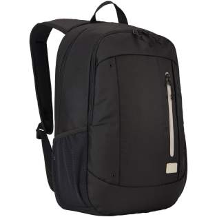 Sleek backpack for users that are looking to efficiently pack electronics and daily essentials. The main compartment will fit a 15.6" laptop and there is also a dedicated pocket for a tablet. Manufactured with 100% recycled polyester and recycled dobby materials. Quick access front pocket for small items, and an interior cord storage pocket suitable for phone chargers or small cords to keep them untangled. Also features convenient mesh side pockets for water bottles. Sleek backpack for users that are looking to efficiently pack electronics and daily essentials. The main compartment will fit a 15.6" laptop and there is also a dedicated pocket for a tablet. Manufactured with 100% recycled polyester and recycled dobby materials. Quick access front pocket for small items, and an interior cord storage pocket suitable for phone chargers or small cords to keep them untangled. Also features convenient mesh side pockets for water bottles.