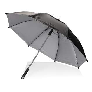 De Hurricane-paraplu is ontworpen om ruige weersomstandigheden te weerstaan, dankzij het dubbellaagse paneel van 27 inch en de waterdichte stof. Met zijn duurzame constructie en praktische kenmerken is de Hurricane-paraplu een betrouwbare keuze voor iedereen die een betrouwbare paraplu nodig heeft tijdens regenachtig en stormachtig weer. Manueel open en sluiten. Daarnaast is de paraplu voorzien van UPF50+ bescherming. Geregistreerd ontwerp®. Met AWARE™ tracer die het echte gebruik van gerecyclede materialen valideert. 2% van de opbrengst van elk verkocht Aware™-product wordt gedoneerd aan Water.org.<br /><br />UmbrellaMechanism: Manueel openen/sluiten<br />IsStormproof: true