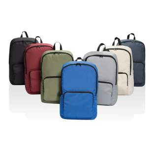 Sac à dos classique pliable Dillon, léger et compact, fabriqué en polyester recyclé 300D durable, ce sac polyvalent est conçu pour des aventures sans faille. Le sac à dos comporte un compartiment principal et une poche frontale zippée. Pliable, il es...