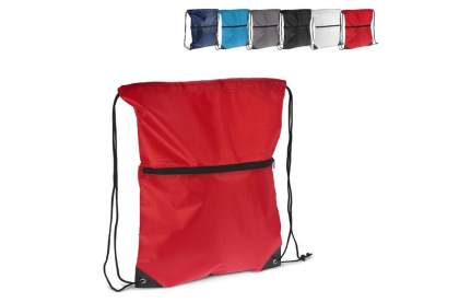 Ontdek de veelzijdige Drawstring Bag 210T R-PET met rits! Stijlvol, milieuvriendelijk en functioneel, perfect voor al je benodigdheden onderweg.