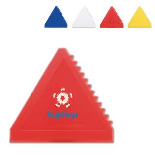 Hardcolour ice scraper. Triangular model. Digital full-colour print or pad print possible. Hardcolour ice scraper. Triangular model. Digital full-colour print or pad print possible.